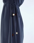 SIXDO G-Navy Khaki Loose Dress